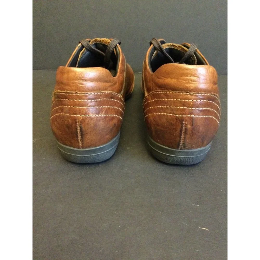 Paul Green Brown Leather & Suede Lace-Up Sneakers